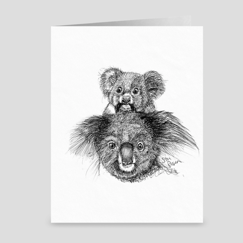 Koala "Snack Time" - Greeting Card