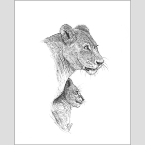 Lion "Safe" - Giclee Print