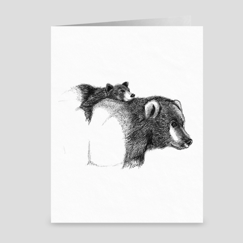 Bear "Bear Hug" - Greeting Card