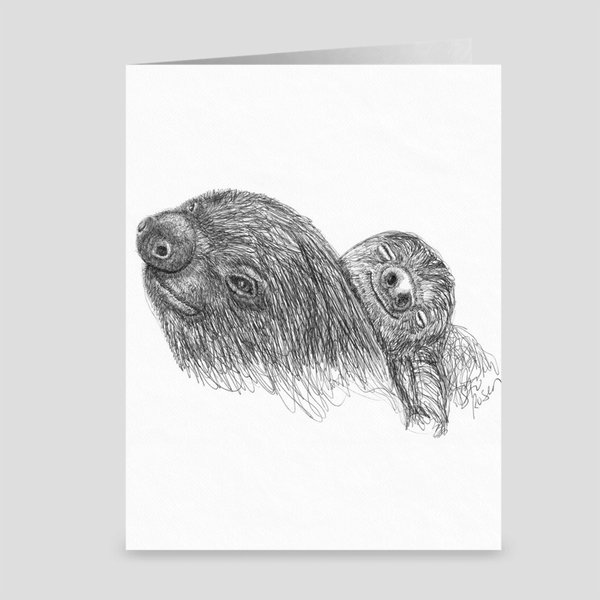 Sloth "Afternoon Nap" - Greeting Card
