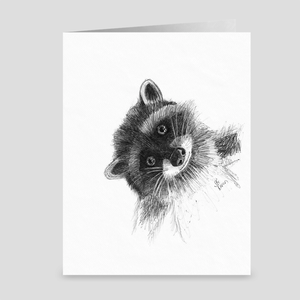 Raccoon "Hi There!" - Greeting Card