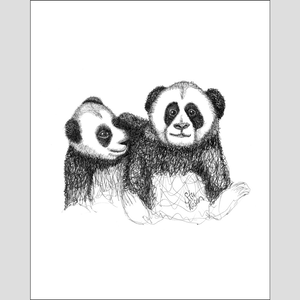 Panda "Sibling Set" - Giclee Print