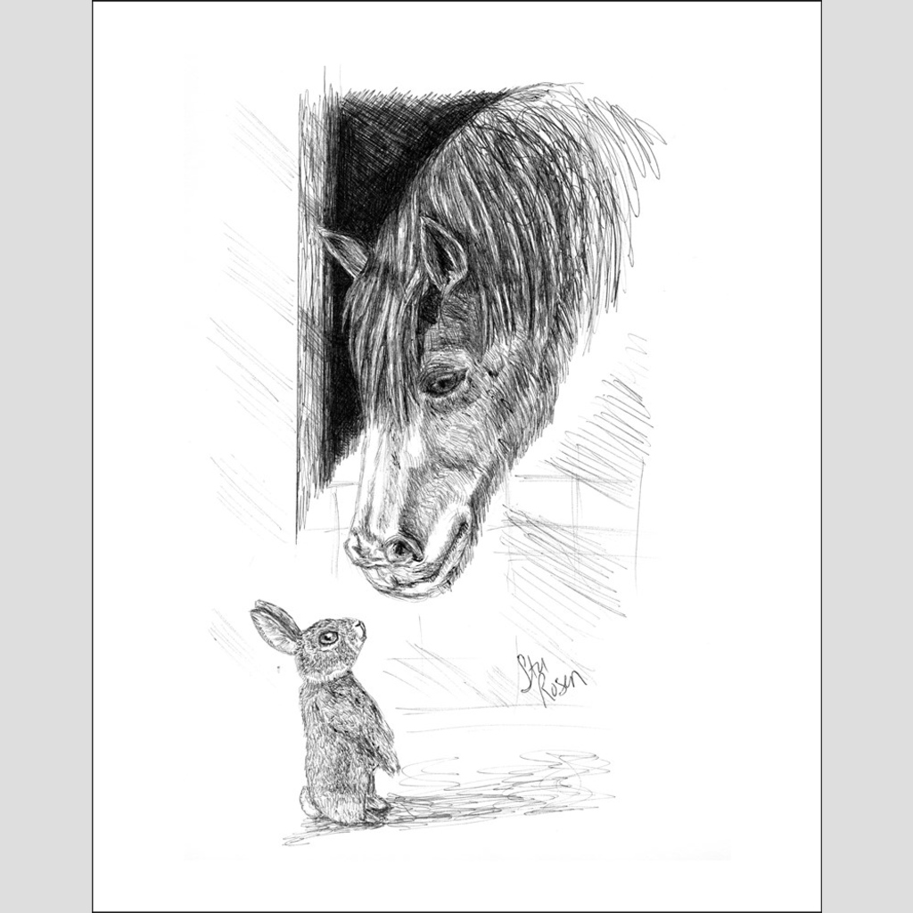 Horse & Bunny "Spring" - Giclee Prints