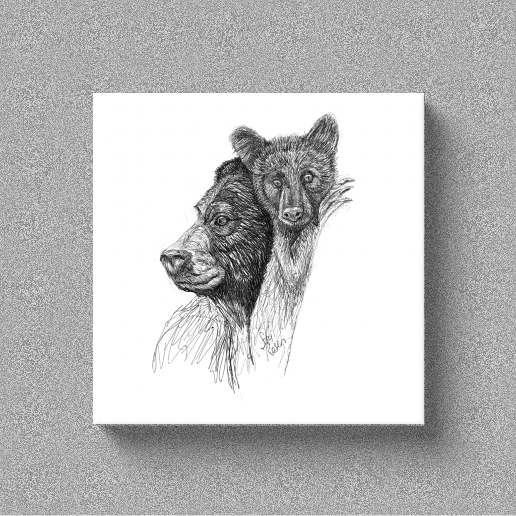 Bear "Lookout" - Canvas