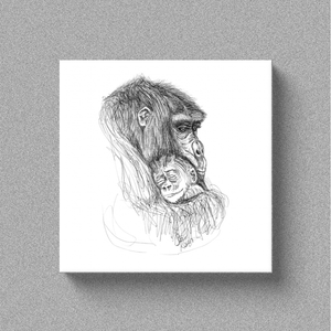 Chimp "An Angel in the Arms" - Canvas