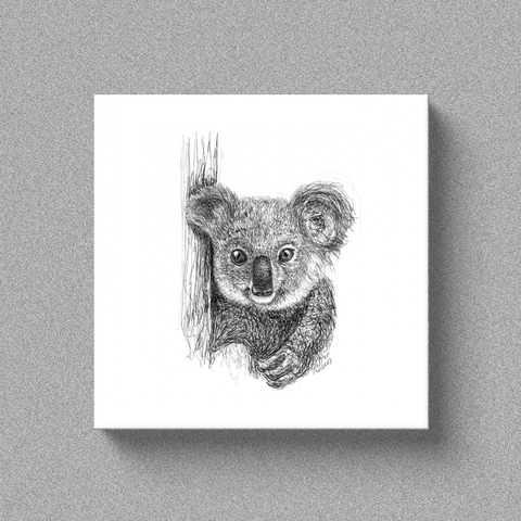 Koala "Feeling Cute" - Canvas