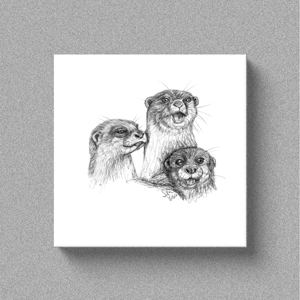 Otter "Gossip" - Canvas