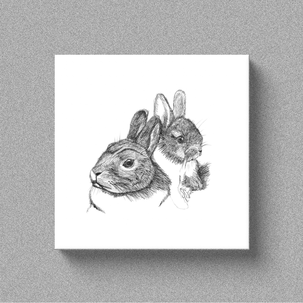 Rabbit "Some Bunny Loves You" - Canvas